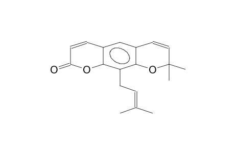 8,8-dimethyl-10-(3-methylbut-2-enyl)pyrano[5,6-g]chromen-2-one