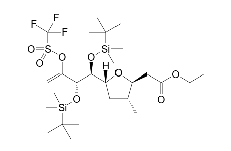 ethyl 2-[(2S,3R,5R)-5-[(1S,2S)-1,2-bis[[tert-butyl(dimethyl)silyl]oxy]-3-(trifluoromethylsulfonyloxy)but-3-enyl]-3-methyl-tetrahydrofuran-2-yl]acetate