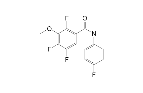 2,4,5-Trifluoro-3-methoxybenzamide, N-(4-fluorophenyl)-