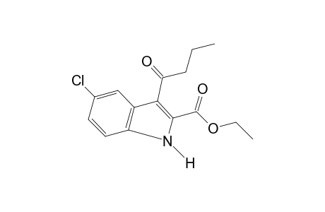 3-butyryl-5-chlorindole-2-carboxylic acid, ethyl ester
