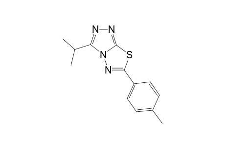 6-(4-Methylphenyl)-3-(propan-2-yl)-[1,2,4]triazolo[3,4-b][1,3,4]thiadiazole