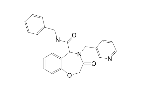 N-Benzyl-3-oxo-4-(pyridin-3-ylmethyl)-2,3,4,5-tetrahydrobenzo[F][1,4]oxazepine-5-carboxamide