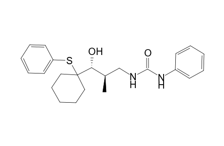 1-[(2R,3R)-3-Hydroxy-2-methyl-3-(1-phenylsulfanyl-cyclohexyl)-propyl]-3-phenyl-urea