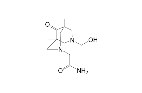 3,7-Diazabicyclo[3.3.1]nonane-3-acetamide, 7-(hydroxymethyl)-1,5-dimethyl-9-oxo-