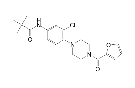 N-{3-chloro-4-[4-(2-furoyl)-1-piperazinyl]phenyl}-2,2-dimethylpropanamide