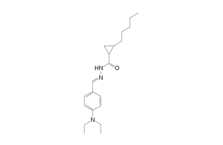 2-Amyl-N-[(E)-[4-(diethylamino)benzylidene]amino]cyclopropanecarboxamide