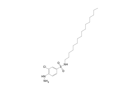 3-chloro-N-hexadecyl-4-hydrazinobenzenesulfonamide