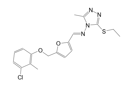 N-((E)-{5-[(3-chloro-2-methylphenoxy)methyl]-2-furyl}methylidene)-3-(ethylsulfanyl)-5-methyl-4H-1,2,4-triazol-4-amine