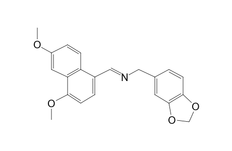 N-[4,6-Dimethoxynaphth-1-ylmethylene]piperonylamine