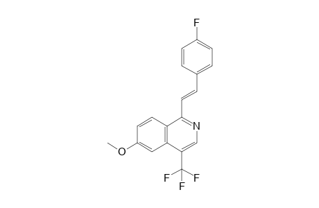 6-Methoxy-1-(4-fluorostyryl)-4-(trifluoromethyl)isoquinoline