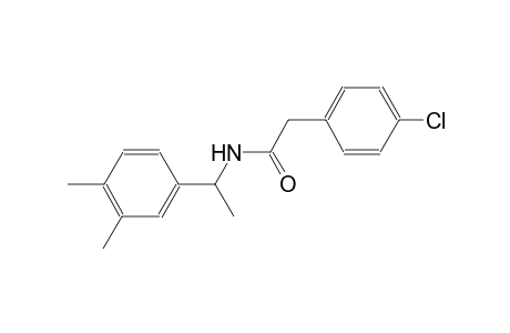 2-(4-chlorophenyl)-N-[1-(3,4-dimethylphenyl)ethyl]acetamide