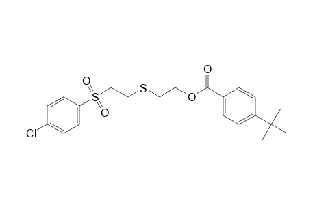 2-{{2-[(p-chlorophenyl)sulfonyl]ethyl}thio}ethanol, p-tert-butylbenzoate