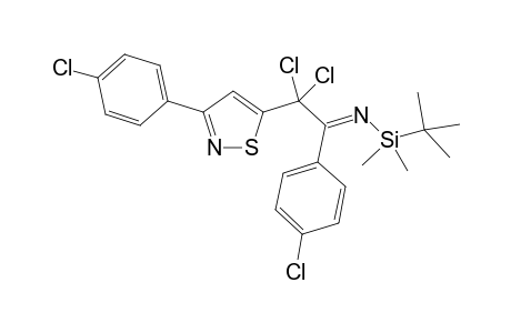 (tert-Butyl-dimethyl-silanyl)-[2,2-dichloro-1-(4-chloro-phenyl)-2-[3-(4-chloro-phenyl)-isothiazol-5-yl]-eth-(E)-ylidene]-amine