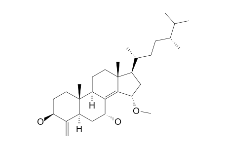 (3S,5R,7R,9R,10S,13R,15S,17R)-17-[(2R,5R)-5,6-dimethylheptan-2-yl]-15-methoxy-10,13-dimethyl-4-methylidene-1,2,3,5,6,7,9,11,12,15,16,17-dodecahydrocyclopenta[a]phenanthrene-3,7-diol