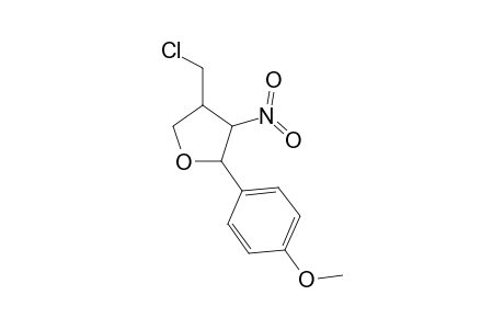 4-(Chloromethyl)-2-(4-methoxyphenyl)-3-nitrotetrahydrofuran