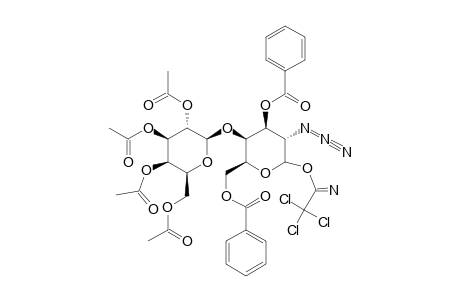 2,3,4,6-TETRA-O-ACETYL-BETA-D-GALACTOPYRANOSYL-(1->4)-3,6-DI-O-BENZOYL-2-AZIDO-2-DEOXY-ALPHA-D-GALACTOPYRANOSYL-TRICHLOROACETIMIDATE