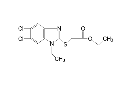 [(5,6-dichloro-1-ethyl-2-benzimidazolyl)thio]acetic acid, ethyl ester