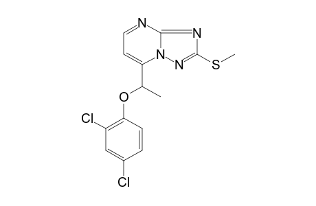 7-[1-(2,4-DICHLOROPHENOXY)ETHYL]-2-(METHYLTHIO)-s-TRIAZOLO[1,5-a]PYRIMIDINE