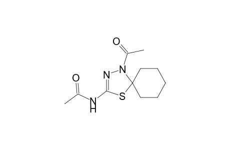 N-(1-acetyl-4-thia-1,2-diazaspiro[4.5]dec-2-en-3-yl)acetamide