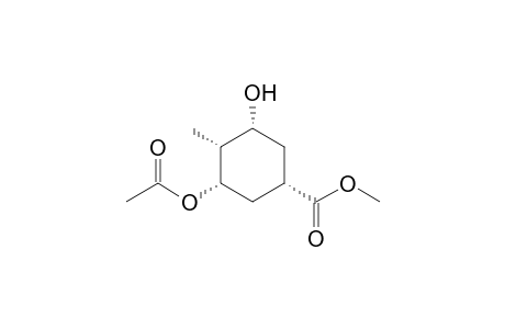 (1S,3S,4R,5R)-3-Acetoxy-5-hydroxy-4-methyl-cyclohexanecarboxylic acid methyl ester