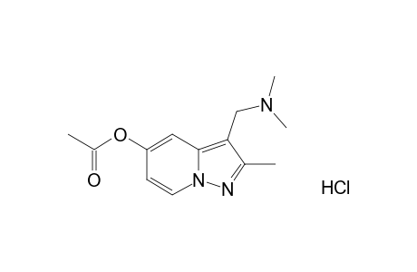 5-ACETOXY-3-DIMETHYLAMINOMETHYL-2-METHYLPYRAZOLO-[1,5-A]-PYRIDINE-HYDROCHLORIDE