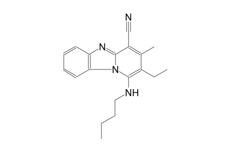 1-(butylamino)-2-ethyl-3-methylpyrido[1,2-a]benzimidazole-4-carbonitrile