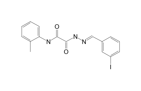 2'-Methyloxanilic acid N'-(3-iodobenzylidene)hydrazide