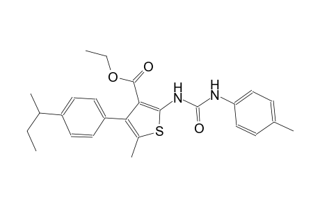 ethyl 4-(4-sec-butylphenyl)-5-methyl-2-[(4-toluidinocarbonyl)amino]-3-thiophenecarboxylate