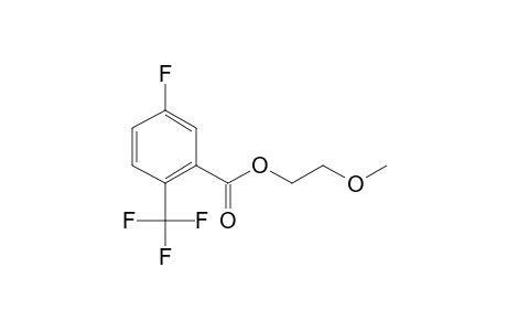 5-Fluoro-2-trifluoromethylbenzoic acid, 2-methoxyethyl ester