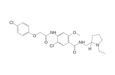 6'-chloro-2-(p-chlorophenoxy)-4'-{[(1-ethyl-2-pyrrolidinyl)methyl]carbamoyl}-m-acetanisidide