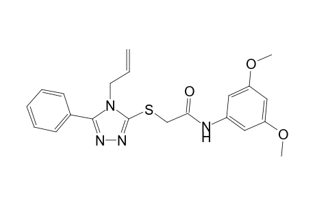 2-[(4-allyl-5-phenyl-4H-1,2,4-triazol-3-yl)sulfanyl]-N-(3,5-dimethoxyphenyl)acetamide