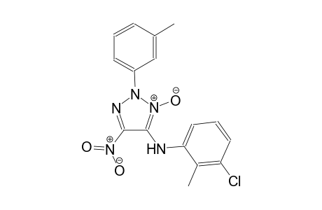 N-(3-chloro-2-methylphenyl)-2-(3-methylphenyl)-5-nitro-2H-1,2,3-triazol-4-amine 3-oxide