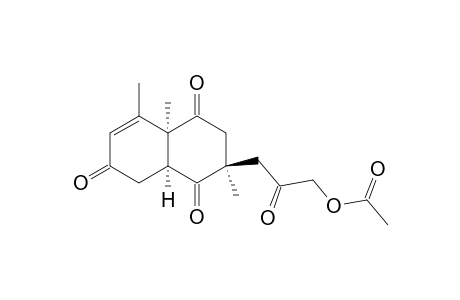 1,4,6(5H)-Naphthalenetrione, 3-[3-(acetyloxy)-2-oxopropyl]-2,3,4a,8a-tetrahydro-3,8,8a-trimethyl-, (3.alpha.,4a.alpha.,8a.alpha.)-