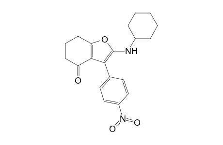 2-(CYCLOHEXYLAMINO)-3-(4-NITROPHENYL)-6,7-DIHYDRO-1-BENZOFURAN-4-(5-H)-ONE