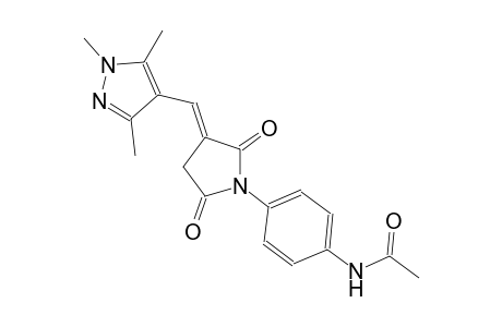 acetamide, N-[4-[(3E)-2,5-dioxo-3-[(1,3,5-trimethyl-1H-pyrazol-4-yl)methylene]pyrrolidinyl]phenyl]-