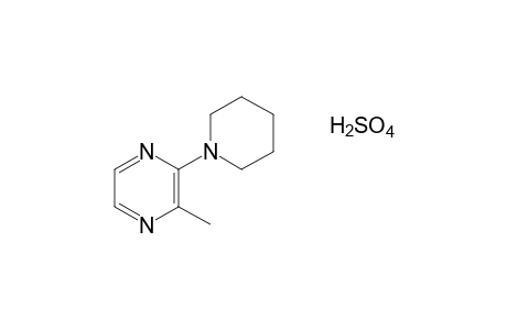 2-methyl-3-piperidinopyrazine, sulfate(1:1) (salt)