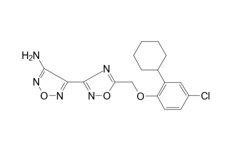 4-[5-(4-Chloro-2-cyclohexyl-phenoxymethyl)-[1,2,4]oxadiazol-3-yl]-furazan-3-ylamine