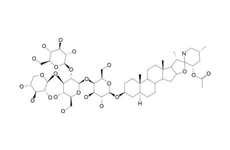 LYCOPEROSIDE-B;(23S)-3-O-BETA-LYCOTETRAOSIDE-23-ACETOXYSOLADULCIDINE