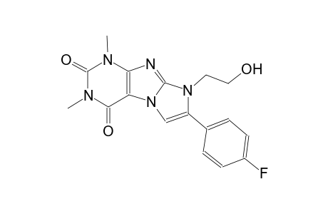 7-(4-fluorophenyl)-8-(2-hydroxyethyl)-1,3-dimethyl-1H-imidazo[2,1-f]purine-2,4(3H,8H)-dione