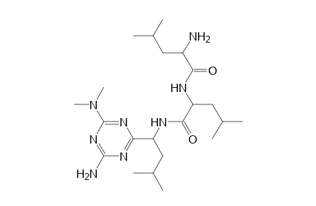 2-Amino-N-[1-[[1-[4-amino-6-(dimethylamino)-1,3,5-triazin-2-yl]-3-methyl-butyl]carbamoyl]-3-methyl-butyl]-4-methyl-pentanamide