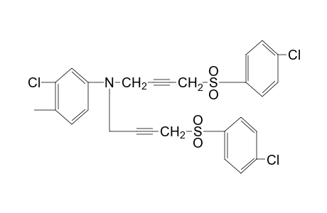 N,N-bis{4-[(p-chlorophenyl)sulfonyl]-2-butynyl}-3-chloro-p-toluidine