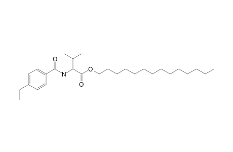 L-Valine, N-(4-ethylbenzoyl)-, tetradecyl ester