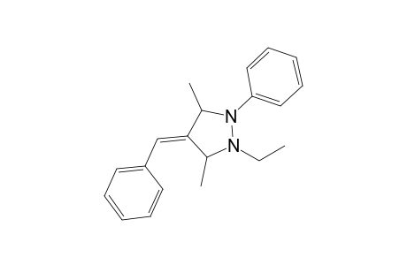 (4E)-4-benzylidene-1-ethyl-3,5-dimethyl-2-phenylpyrazolidine