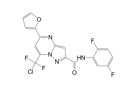 7-[chloro(difluoro)methyl]-N-(2,5-difluorophenyl)-5-(2-furanyl)-2-pyrazolo[1,5-a]pyrimidinecarboxamide