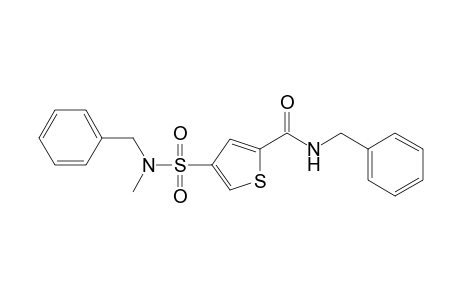 N-benzyl-4-[benzyl(methyl)sulfamoyl]thiophene-2-carboxamide