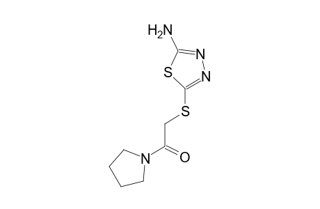 2-(5-Amino-[1,3,4]thiadiazol-2-ylsulfanyl)-1-pyrrolidin-1-yl-ethanone