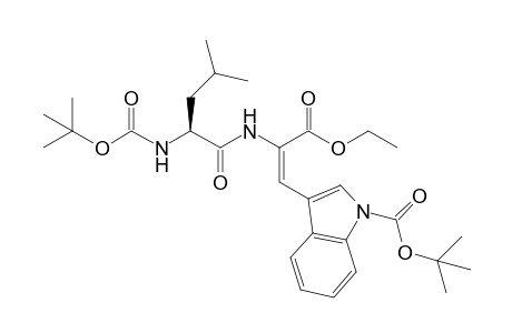 Boc-Leu-.delta.Trp(Boc)-OEt