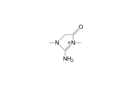 2-Amino-1,3-dimethyl-4-imidazolinone cation