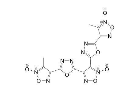 3,4-Bis[5-(3(4)-methylfuroxan-4(3)-yl)-1,3,4-oxadiazol-2-yl]furoxan
