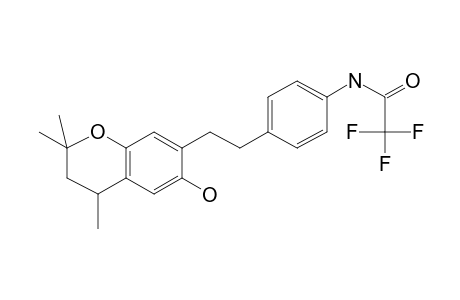 Acetamide, N-[4-[2-(3,4-dihydro-6-hydroxy-2,2,4-trimethyl-2H-1-benzopyran-7-yl)ethyl]phenyl]-2,2,2-trifluoro-